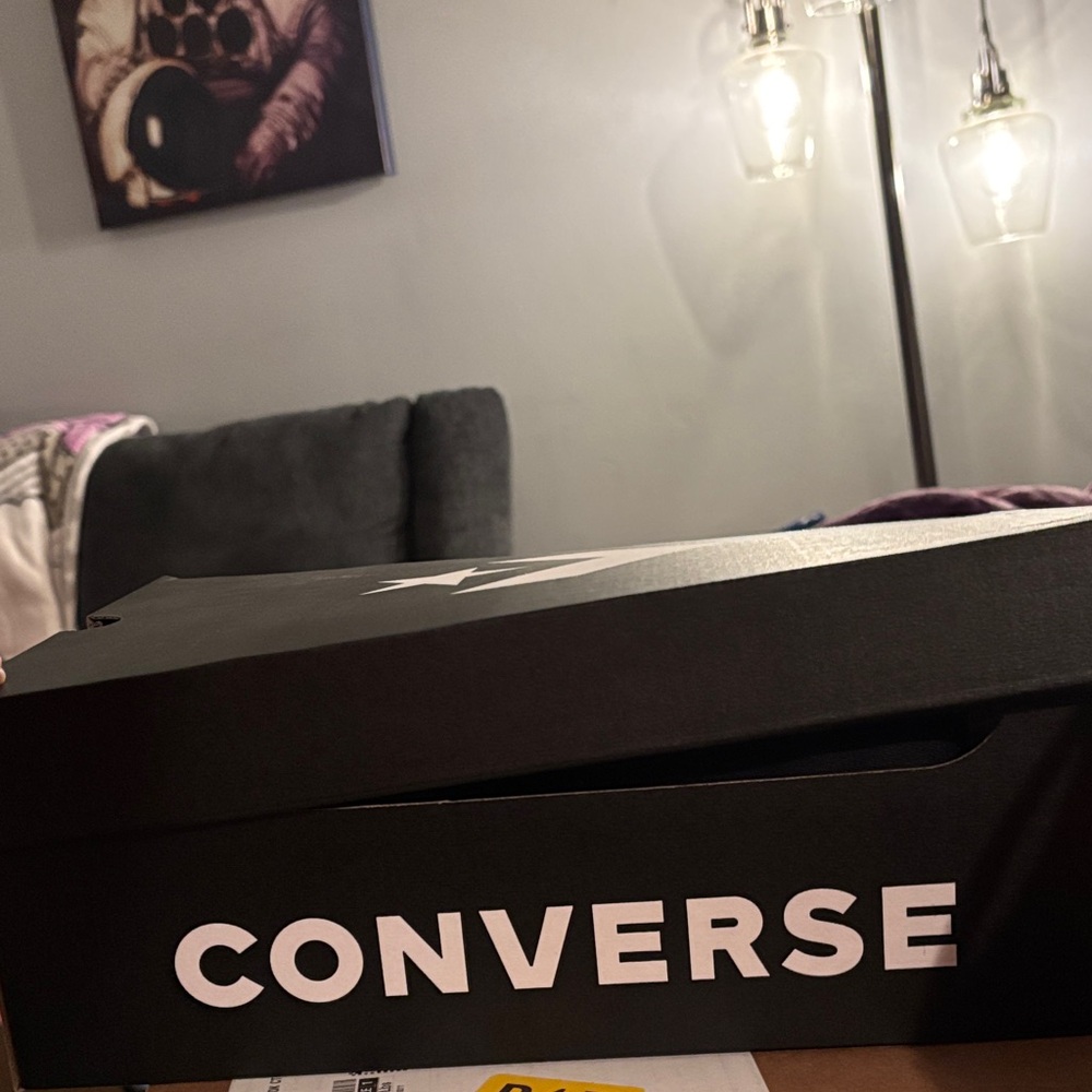 Converse Black knee high lace up boots